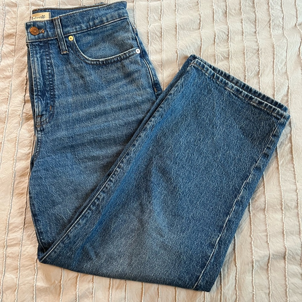 Madewell Classic Indigo Wide Leg Jeans